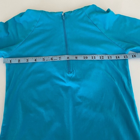 BELLA Women’s Small Turquoise Zip Soft Stylish Logo Sweatshirt Hooded Hoodie - Picture 8 of 11